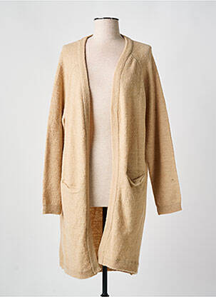 Gilet manches longues beige MINIMUM pour femme