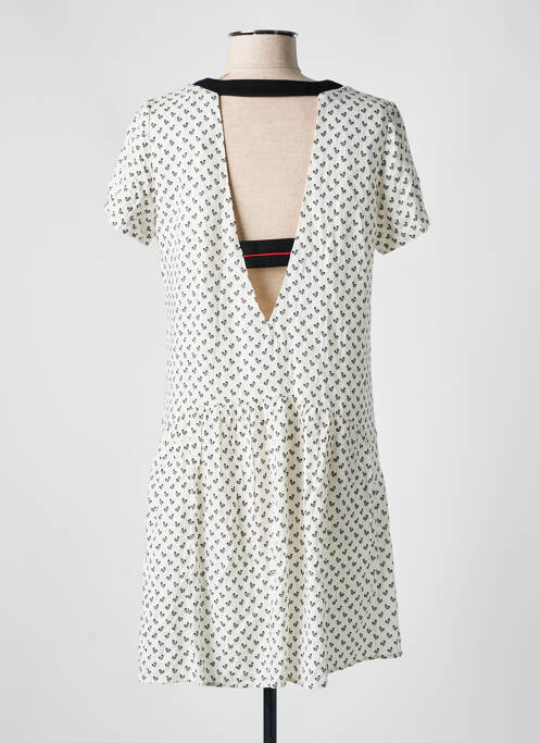 Robe courte manches courtes manches courtes beige I.CODE (By IKKS) femme