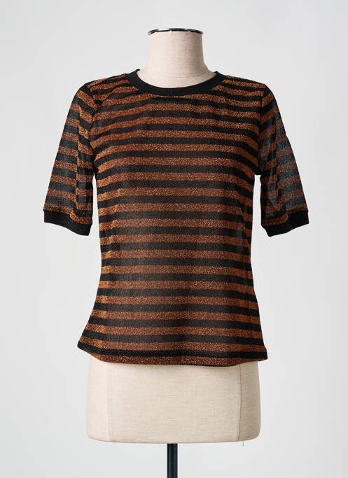 Top stretch manches courtes orange MINIMUM femme