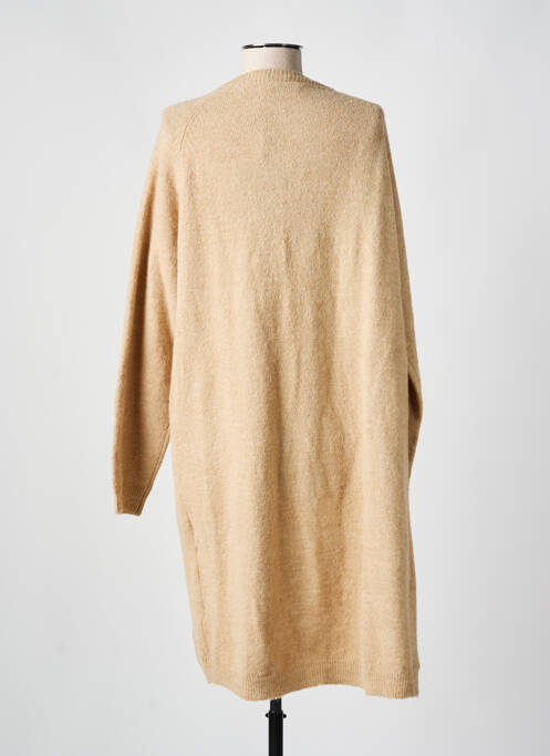 Gilet manches longues beige MINIMUM pour femme