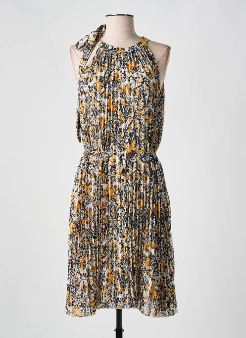 Robe mi-longue jaune MINIMUM pour femme