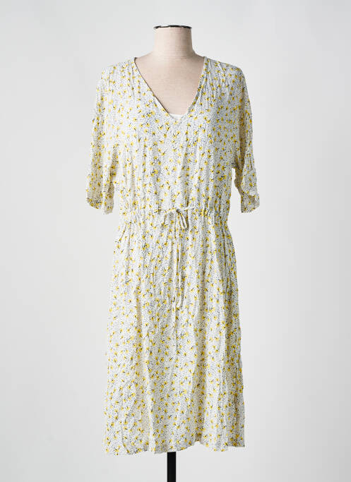 Robe mi-longue jaune MINIMUM pour femme