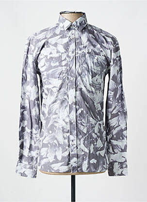 Chemise manches longues imprimé fantaisie gris MINIMUM homme