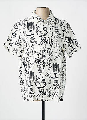 Chemise manches courtes imprimé fantaisie blanc EDWIN homme