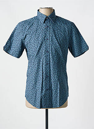 Chemise manches courtes imprimé fantaisie bleu BEN SHERMAN homme