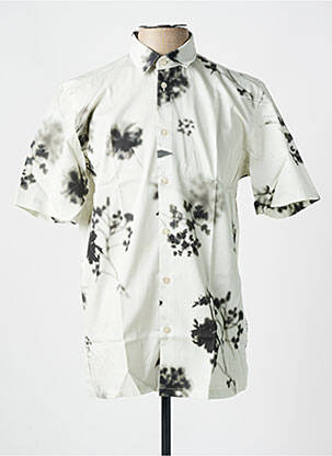 Chemise manches courtes imprimé fantaisie vert MINIMUM homme