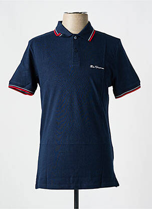 Polo coupe cintrée manches courtes bleu BEN SHERMAN homme