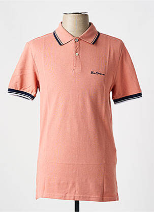 Polo coupe cintrée manches courtes rose BEN SHERMAN homme