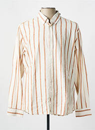 Chemise manches longues manches longues beige MINIMUM homme