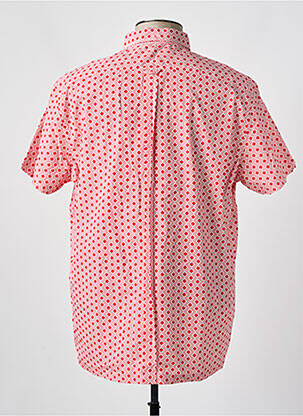 Chemise manches courtes imprimé fantaisie rouge BEN SHERMAN homme