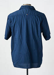 Chemise manches courtes bleu FIL NOIR pour homme seconde vue