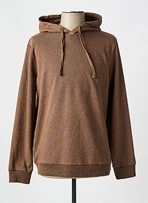Sweat-shirt à capuche marron MINIMUM pour homme