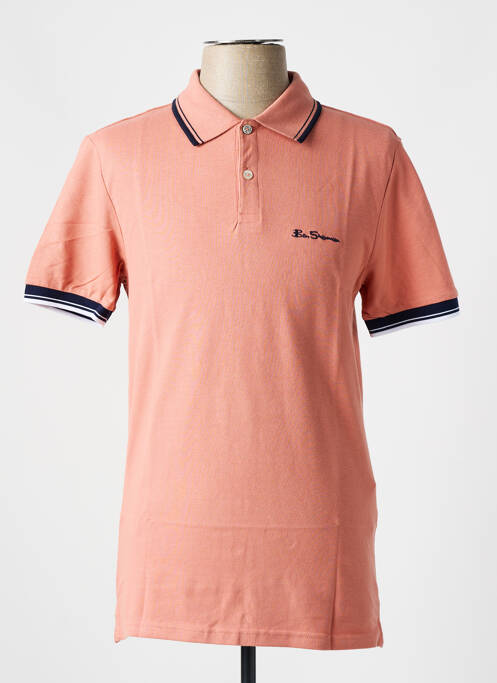 Polo coupe cintrée manches courtes rose BEN SHERMAN homme