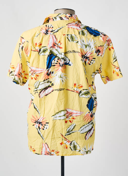 Chemise manches courtes coupe droite jaune MINIMUM homme