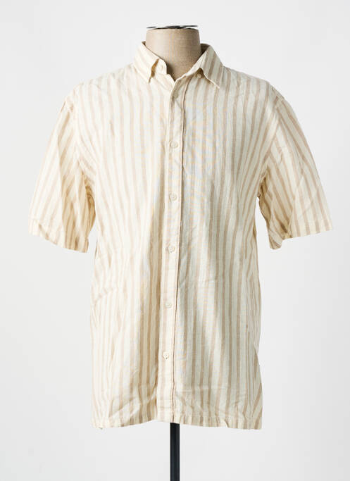Chemise manches courtes beige MINIMUM pour homme