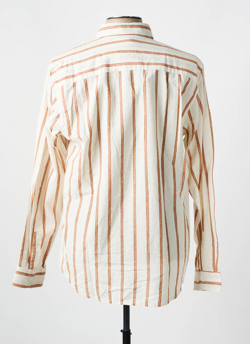 Chemise manches longues beige MINIMUM pour homme