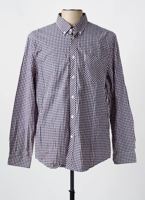 Chemise manches longues bleu BEN SHERMAN pour homme