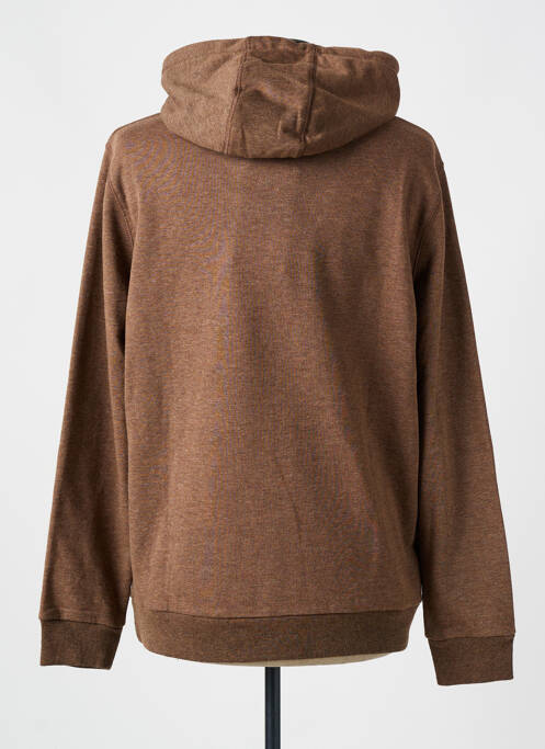 Sweat-shirt à capuche marron MINIMUM pour homme