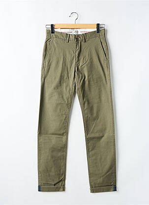 Pantalon chino stretch taille normale vert BEN SHERMAN homme