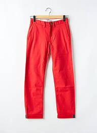 Pantalon chino stretch taille normale rouge BEN SHERMAN homme