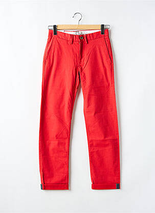 Pantalon chino stretch taille normale rouge BEN SHERMAN homme