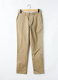 Pantalon chino tissage popeline taille normale marron BEN SHERMAN homme