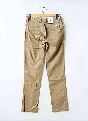 Pantalon chino tissage popeline taille normale marron BEN SHERMAN homme