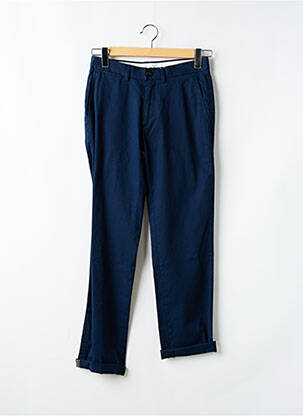 Pantalon chino tissage popeline taille normale bleu BEN SHERMAN homme