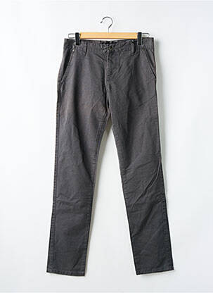 Jeans coupe droite fermeture zippée sous rabat boutonné taille normale gris SOLID JEANS homme