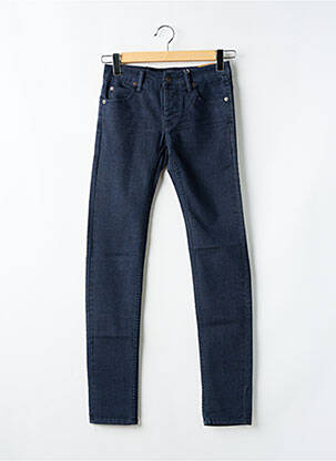 Jeans coupe slim tissage brut taille normale bleu SOLID homme