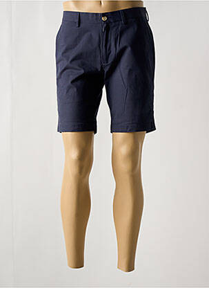 Bermuda tissage popeline taille normale bleu BEN SHERMAN homme