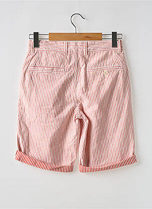 Bermuda coupe droite taille normale rouge MINIMUM homme