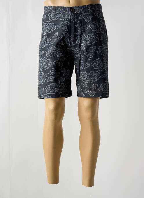 Bermuda tissage popeline taille normale bleu BEN SHERMAN homme