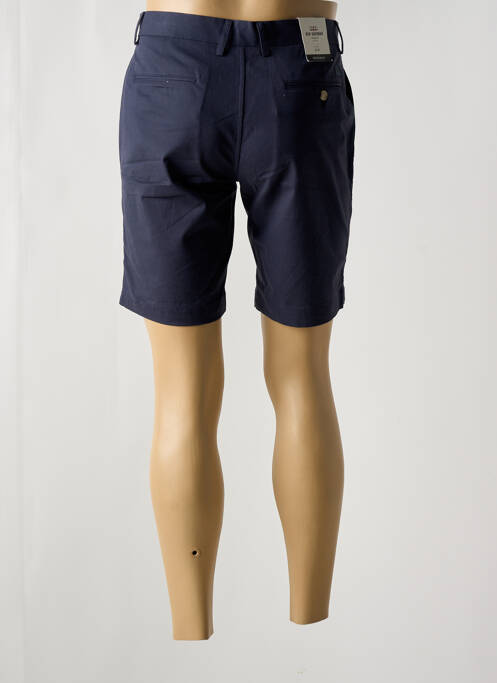 Bermuda tissage popeline taille normale bleu BEN SHERMAN homme