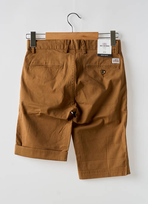 Bermuda stretch taille normale marron BEN SHERMAN homme