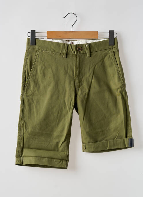 Bermuda stretch taille normale vert BEN SHERMAN homme