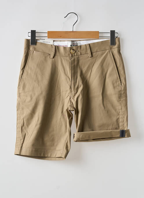 Bermuda marron clair BEN SHERMAN pour homme