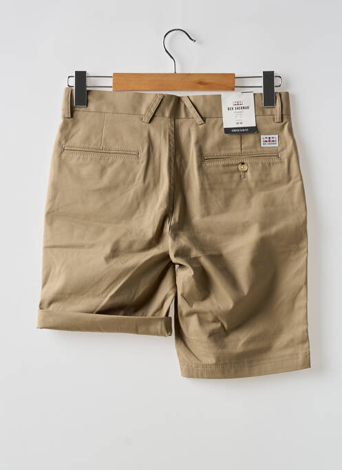 Bermuda marron clair BEN SHERMAN pour homme