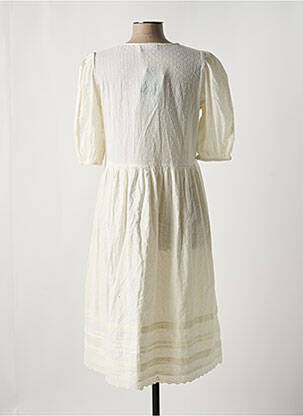 Robe mi-longue manches courtes manches courtes beige MINIMUM femme