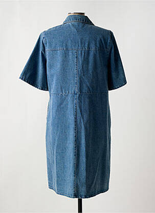 Robe mi-longue manches courtes manches courtes bleu MINIMUM femme