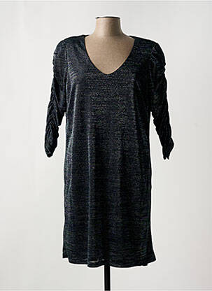 Robe courte manches 3/4 manches 3/4 bleu I.CODE (By IKKS) femme