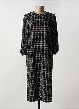 Robe mi-longue noir MINIMUM pour femme