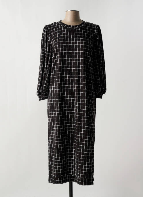 Robe mi-longue noir MINIMUM pour femme