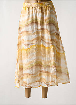 Jupe longue imprimé fantaisie jaune MINIMUM femme