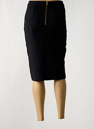 Jupe mi-longue taille à pinces noir MINIMUM femme