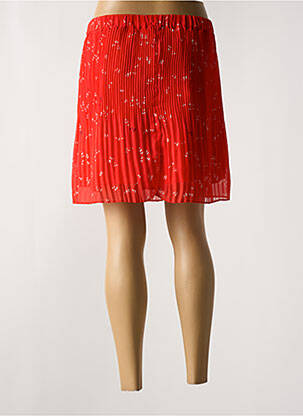 Jupe courte taille élastique rouge MINIMUM femme