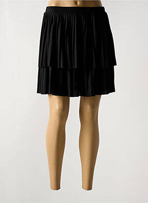 Jupe courte coupe évasée noir MINIMUM femme
