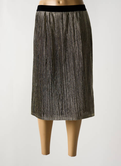 Jupe mi-longue taille normale or MINIMUM femme