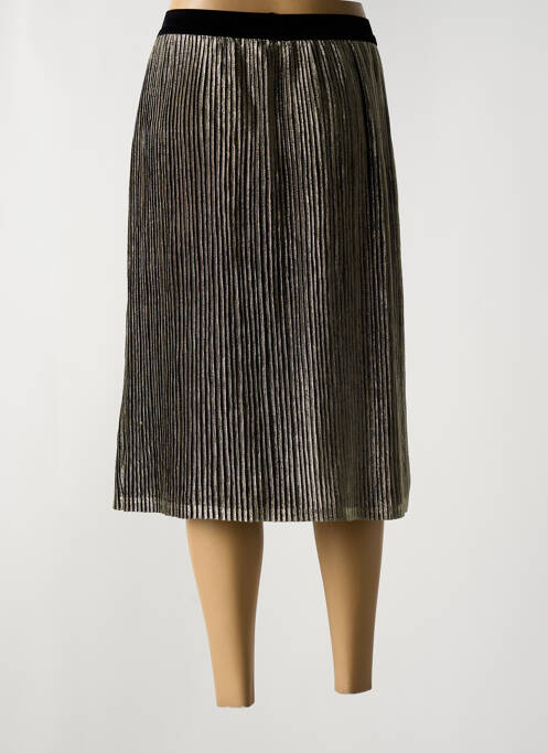 Jupe mi-longue taille normale or MINIMUM femme
