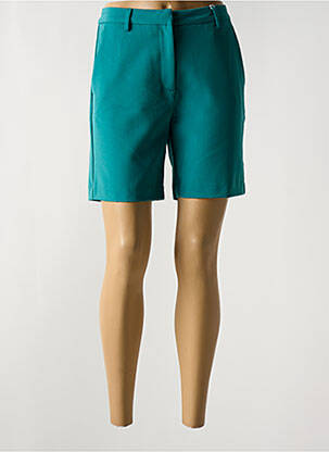 Bermuda taille à pinces taille normale vert MINIMUM femme